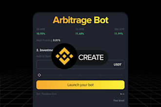build arbitrage trading bot, crypto trading bot, ai trading bot, python bot