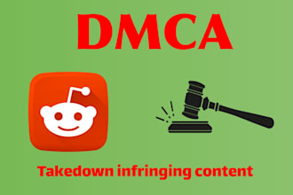 takedown leaked and infringing content from reddit by dmca