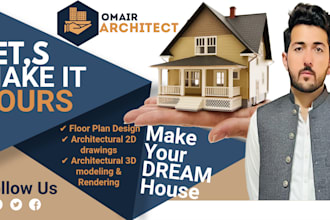 create architectural and construction drawing of your dream house