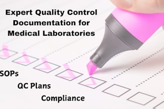 do quality control documentation for medical laboratories, sops, qc plans