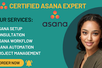 be your asana project manager, asana crm expert, asana virtual assistant