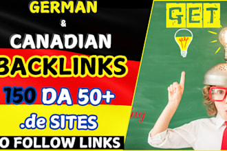 build high quality do follow backlinks on german and canadian sites