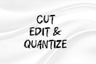 professionally cut and edit quantizing your audio tracks