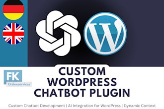 create a custom chatbot plugin for wordpress using openai API