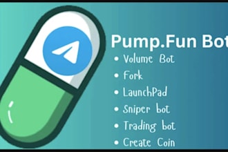 develop pumpfun bot, solana volume bot, solana memecoin bot, raydium bot