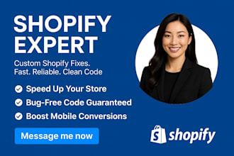 fix any shopify bug fast and build custom sections with liquid