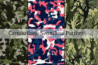 design camouflage seamless pattern in high resolution