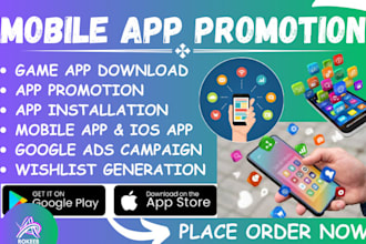 do mobile app marketing, organic IOS android app and game install with google ad