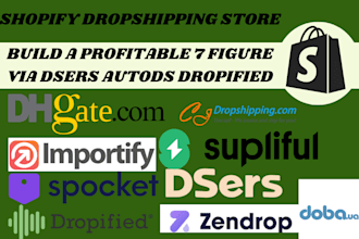 do shopify dropshipping store via importified brybelly autods dhgate doba dsers