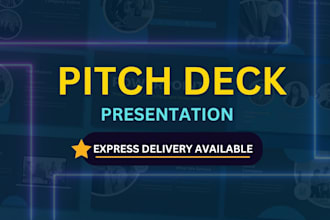 design powerpoint presentation investor pitch deck and business flyer
