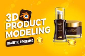 do 3d product modeling and realistic rendering for amazon product
