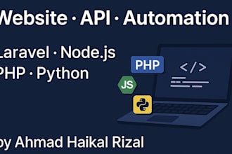 develop custom web applications with laravel and react