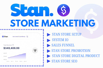 do stan store marketing system io promote stan store boost stan store sales