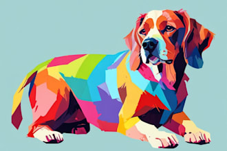 draw an awesome your pet into wpap pop art portrait style