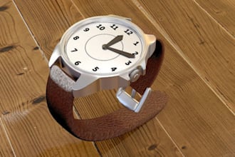 make quality 3d jewelry modeling 3d wrist watch animation 3d watch rendering