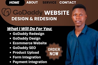 do godaddy website design godaddy redesign build godaddy website