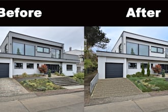 real estate photo editing, real estate photo manipulation