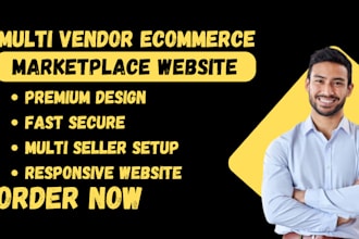 build multi vendor ecommerce marketplace website or multivendor website