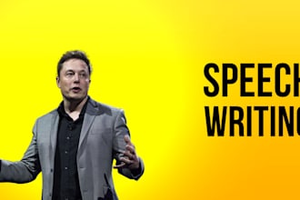 write informative speech for you