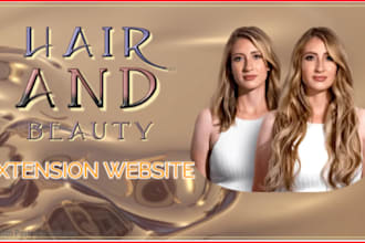 create beauty hair extension website, shopify hair extension website