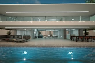 build 3d interior design house building, pragmatic and amazing interior