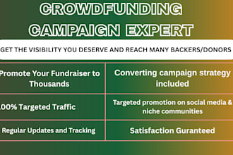 do kickstarter indiegogo gofundme crowdfunding promotion
