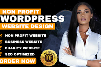 create business wordpress website, non profit website ,charity website