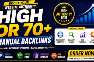 do SEO backlinks to increase DR and ahrefs domain rating
