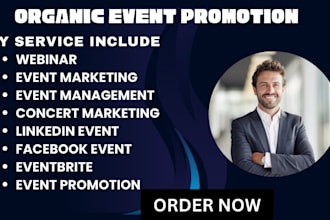 do event promotion eventbrite, linkedin event, facebook event, concert event