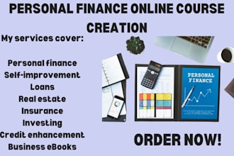 write personal finance and management skill training course and financial ebooks