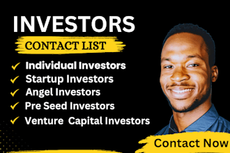 provide a customized contact email list of investors