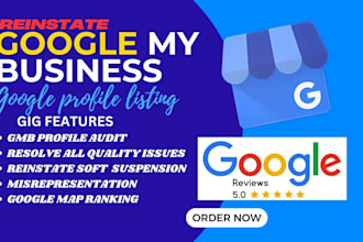 reinstate google my business suspension gmb ranking local seo map citation