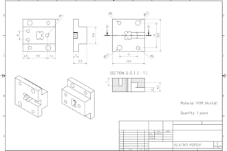 make 2d drawings based on your ideas or models in autocad, solidworks, inventor