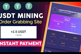 superbly develop MLM ponzi sheme, usdt click and grab with affiliate marketing