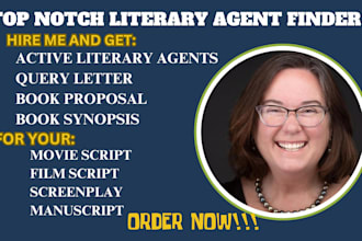 find active literary agent for movie script, screenplay, film script, manuscript