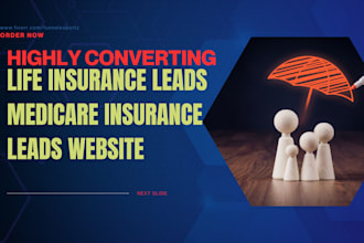 generate life insurance leads medicare insurance  lead sales funnel landing page