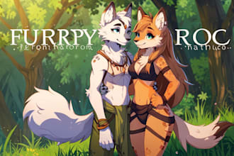 draw amazing furry anthro character or create your fursona art