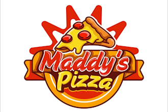 modern and creative pizza logo for your business