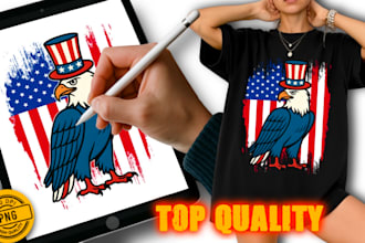 create custom png illustrations for tshirts, merch and more