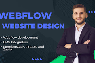 design or develop webflow website, webflow expert, figma to webflow