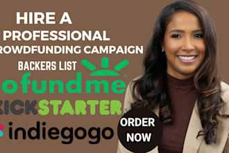 fundraise your campaign, massive active backers lists for kickstarter indiegogo