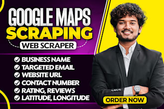 do google map scraping with verified emails, b2b lead generation and web scraper