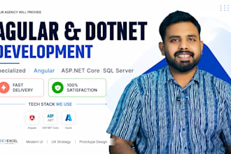 provide angular and dotnet development