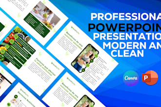 design proffesional and modern presentation canva