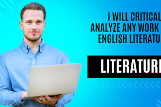 professionally write your english literature tasks and literary analysis