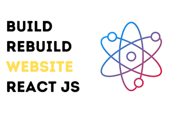 build, rebuild website development react front end web developer