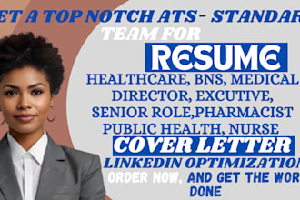write medical, nursing, healthcare, doctor, pharmacy, and surgeon resume
