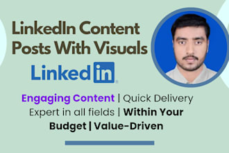 write linkedin content, posts and articles for your brand