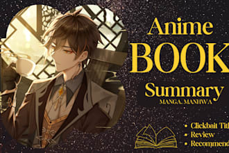 write anime manga and manhwa summary for you