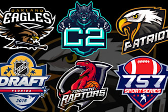 design an aggressive mascot sport logo for your team